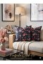 Botanika Series Indigo Rose Decorative Throw Pillow 45X 45 cm - 4
