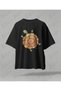 Cute Turtle Printed Unisex T-Shirt Oversize Casual Style