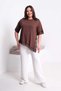 Women's Viscose Blouse with Lace Detail on Sleeves and Hem - 3