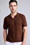 Standard Fit Openwork Short Sleeve Knitwear Polo T-Shirt G8306Ax26Sm - 3