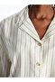 Nevavm Striped Linen Blend Women's Shirt with a Difference - 3