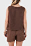 Asymmetric Cut Button Detailed Linen Blouse Bluz 69914928 - 3