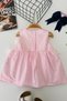 My Little One's Cicileri Strawberry Embroidery Detailed Gingham Baby Girl Dress - Pink - 2