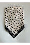 Black and White Polka Dot Scarf - 3