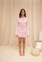 Laren Rose Detail Pink Mini Knitwear Dress - 2