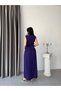Plum Waist Detailed Draped Sleeveless Dress - 6