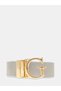 Ella Logo Adjustable and Reversible Women's Cream Belt Bw7861P3430-Drm