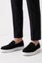100% Genuine Nubuck & Leather Black Ultra Light Casual Men's Shoes Luass29Al0049 - 2