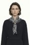 Flowing Black Dress with Belted Shawl Detail 0579