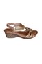 26Y241-1 Women's Stoned Wedge Heeled Daily Comfort Sandals - 3