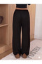 Women's Black Sweatpants - Waist-Tieable, Suitable for Daily Use, Comfortable Fit, Washable Fabric - 3