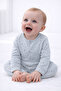 Isis Unisex Baby Star Patterned Long Sleeve Jumpsuit with Snap Fasteners - 2