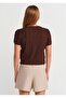 Crew Neck Textured Knitwear Blouse - 2