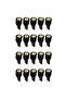طقم مصابيح LED داخلية وإضاءة لوحة الترخيص BL10706، 20 قطعة، أسود، مناسب عالمياً للسيارات - 7