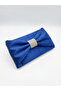 Satin Fabric Stone Detailed Portfolio Clutch Bag - 3