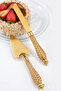 Luxury Cast Metal 2-Piece Cake Serving Set - Cake Knife and Spatula Set - Special Boxed - 3