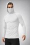 Men's Face Mask Hooded Stretchy Fabric Fisherman Biker Sailing Long Sleeve Sports Sweatshirt