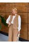 Women's Beaded Embroidered Flowy Vest Skirt Modal Set - 3