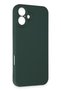 Shopilke iPhone 16 Plus Case First Silicone - (03636) Dark Green - 3