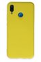 Ilkeshop New P20 Lite Case Nano Inside Velvet Silicone (201953) - Yellow