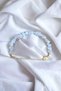Moonstone Stone Broken Stone Bracelet Transparent Stone Brass Plated Extension Chain Bracelet - 4