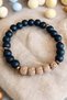 Rudraksha Bracelet Matte Onyx Stone Bracelet Original Real Natural Stone Men's Bracelet Women's Bracelet