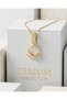 Women's Vip Necklace with Heart Figure and Baguette Stone Love Series 45 cm - 5