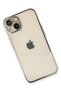 Ilkeshop New iPhone 14 Case with Lens Silicone (90723) - Silver - 3
