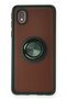 Ilkeshop New Galaxy A01 Core Case Montreal Silicone Cover with Ring (103312) - Green