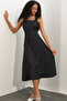 Women's Strappy Polka Dot Dress 2611 - Black - 3