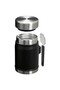Classic Stainless Steel Food Thermos with Spoon 0.40 Lt - Black 2.0 - 3