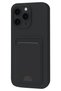 Ilkeshop New iPhone 16 Plus Case Kelvin Silicone with Business Card Holder (122648) - Black