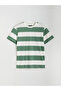 Xside Crew Neck Short Sleeve Striped Combed Cotton Men's T-Shirt (S5) - 5