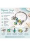 Modern Steel Stylish Ocean Flower Charm Women's Bracelet