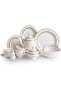 Bone China Shallow 47-Piece Gold Plated Dinner Set-Royal