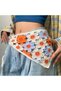 Knitted Triangle Bandana Daisy Hair Band Women Teen Girls Children Summer Wear Bohemian Vintage Korean Style Moon Flower - 2
