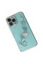Ilkeshop New iPhone 14 Pro Case Esila Silicone - (170254) Water Green - 3