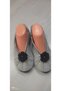 Hand-Knitted Ballerina Shoes with Felt Soles