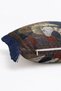Ancient Egyptian Horse Motif Fringed Cushion Cover - Navy Blue Tasseled Ethnic Cover - 5