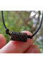 black 30-68cm Men's Masculine & Adjustable Lava Necklace, Essential Oil Diffuser Necklace, Beach nec - 2