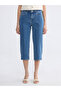Nevavm High Waist Slim Fit Women's Jean Capri with a Difference - 2