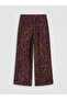 Nevavm Women's Patterned Trousers with Elastic Waist - 6