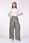 Extra Wide Leg Pleated Trousers - Khaki - 2