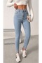 High Waist Power Ice Fabric Tight-Legged Flexible Pants - 2