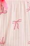 Women's Regular Fit Classic Cut Viscose Elastic Waist Bow Detail Printed Orange Pajama Bottoms - 6