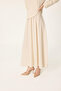 Belted Peplum Blouse Skirt Set - 3