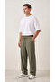 Men's Khaki Parachute Fabric Baggy Oversize Loose Fit Sweatpants - 8