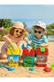 Children's Beach and Garden Bucket Play Set Sand Toy Set Single Bucket Set with Shovel and Rake Molds - 4