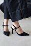 Stella Women's Heeled Fabric Shoes Black