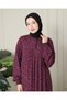 Shirred Robadan Buttoned Front Viscose Fabric Tesseture Clothing Mother Dress Prayer Dress - 7